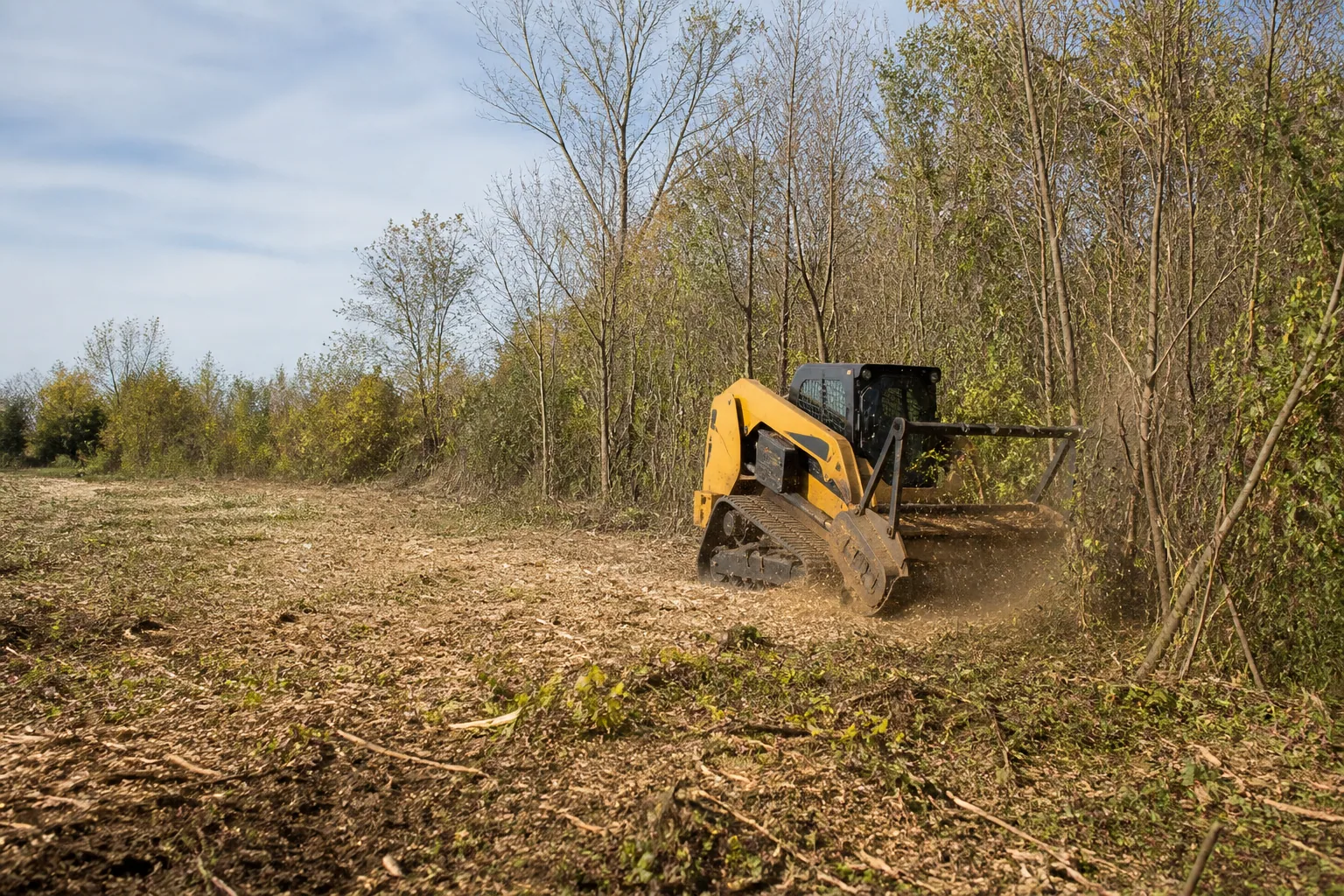 Standing brush and saplings — Evansville, IN